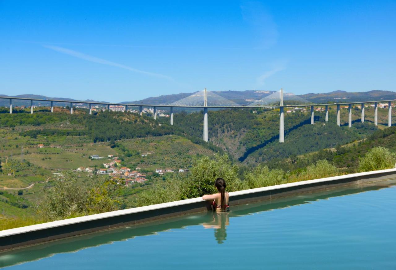 Mw Douro Wine & Spa Санта-Марта-ди-Пенагиан Экстерьер фото View of the bridge from the swimming pool of the hotel